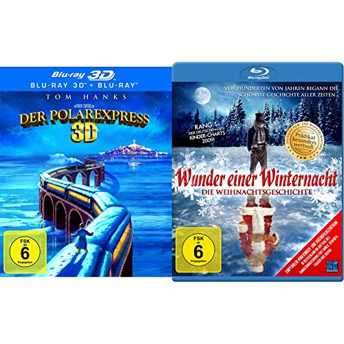 Der Polarexpress (inkl. 2D-Version) [3D Blu-ray] & Wunder einer Winternacht - Die Weihnachtsgeschichte (Prädikat: Besonders Wertvoll) [Blu-ray] von Warner Bros. Entertainment GmbH