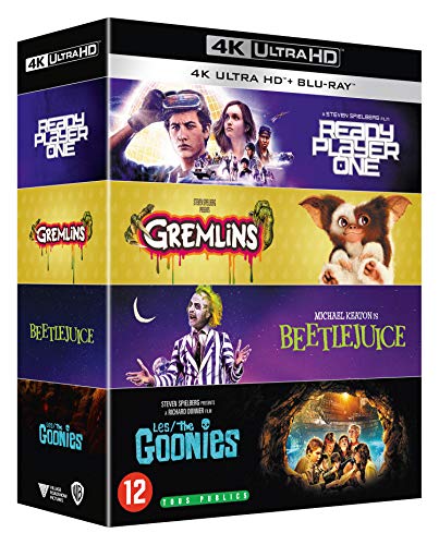 Coffret années 80 4 films : les goonies ; gremlins ; beetlejuice ; ready player one 4k Ultra-HD [Blu-ray] [FR Import] von Warner Bros.