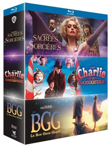 Coffret roald dahl : sacrées sorcières + charlie et la chocolaterie + le bon gros géant [Blu-ray] [FR Import] von Warner Bros.
