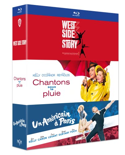 Comédies musicales - coffret 3 films : chantons sous la pluie + un américain à paris + west side story [Blu-ray] [FR Import] von Warner Bros.