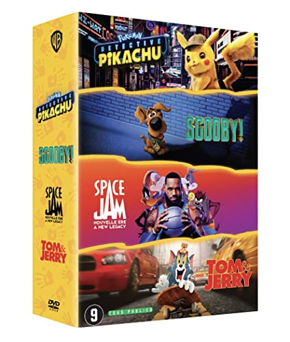 Pokémon détective Pikachu + scooby + tom & jerry + space jam : nouvelle ère [FR Import] von Warner Bros.