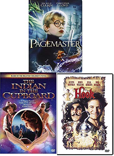 Books Neverland Indians Triple Magical Adventure Hook + Indian in the Cupboard & Pagemaster 3 DVD Family Fun Movie Bundle von Warner Brothers DVD
