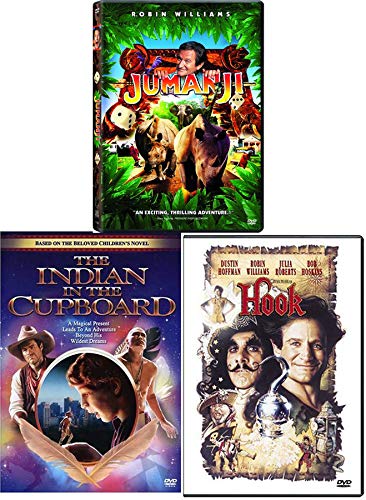 Jungles Indians Neverland Triple Magical Adventure Hook + Indian in the Cupboard & Jumanji 3 DVD Family Fun Movie Bundle von Warner Brothers DVD