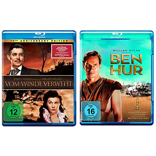 Vom Winde verweht - 70th Anniversary Edition [Blu-ray] & Ben Hur [Blu-ray] von Warner Home Entertainment