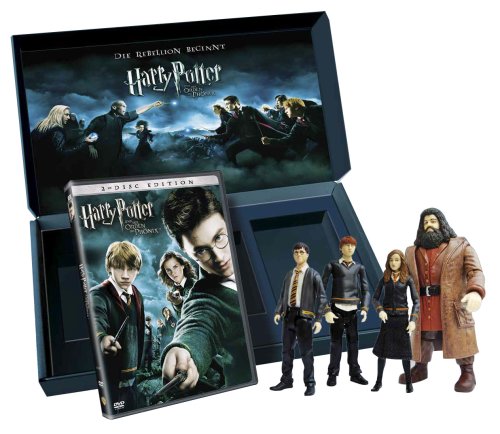 Harry Potter 5 Collector`s Edition limitiert (2 DVDs inkl. 4 Harry Potter Actionfiguren: Harry, Ron, Hermine und Hagrid) von Warner Home Video - DVD