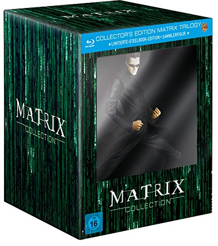 Matrix Trilogie (Collector's Edition inkl. Steelbook und Sammlerfigur) (exklusiv bei Amazon.de) [Blu-ray] [Limited Edition] von Warner Home Video - DVD