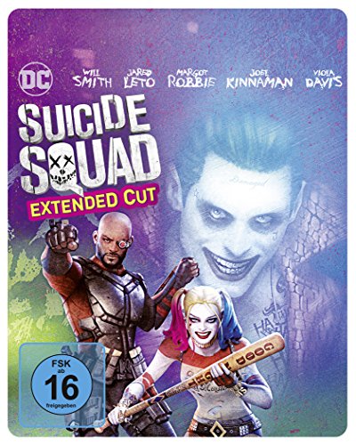 Suicide Squad als Steelbook mit Extended Cut und Illustrated Artwork (Limited Edition exklusiv bei Amazon.de) [Blu-ray] von Warner Home Video - DVD