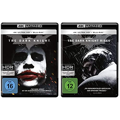 The Dark Knight (4K Ultra HD + 2D-Blu-ray) (2-Disc Version) [Blu-ray] & The Dark Knight Rises (4K Ultra HD + 2D-Blu-ray) (2-Disc Version) [Blu-ray] von Warner Home Video - DVD