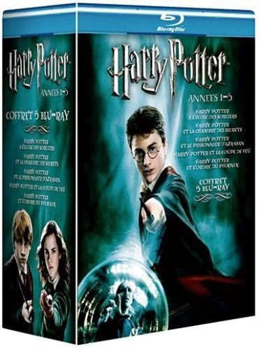 Harry Potter à l'école des sorciers + ...et la chambre des secrets + ...et le prisonnier d'Azkaban + ...et la coupe de feu + ...et l'Ordre du Phénix - Coffret 5 Blu-Ray [Blu-ray] [FR IMPORT] von Warner Home Video