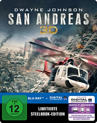 San Andreas (Steelbook) (exklusiv bei Amazon.de) [3D Blu-ray] [Limited Edition] von Warner Home Video