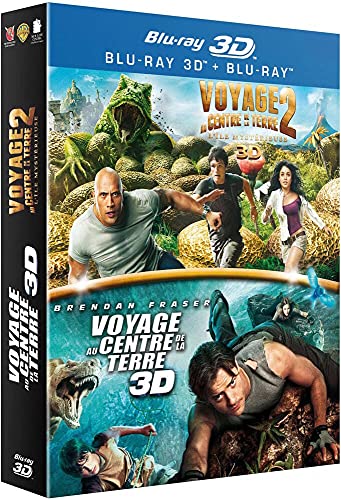 Voyage au centre de la Terre + Voyage au centre de la Terre 2 : l'île mystérieuse [Blu-ray 3D] von Warner Home Video