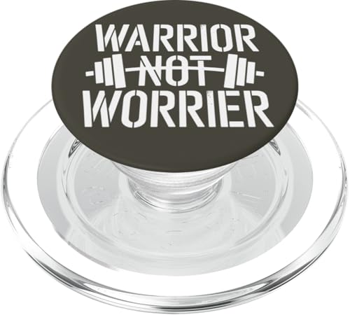 Warrior Not Worrier | Fitnessstudio, Fitness, Motivationstraining PopSockets PopGrip für MagSafe von Warrior Not Worrier Quote