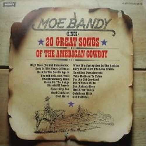 MOE BANDY - 20 great songs of the american cowboy WARWICK 5118 (LP vinyl record) von Warwick