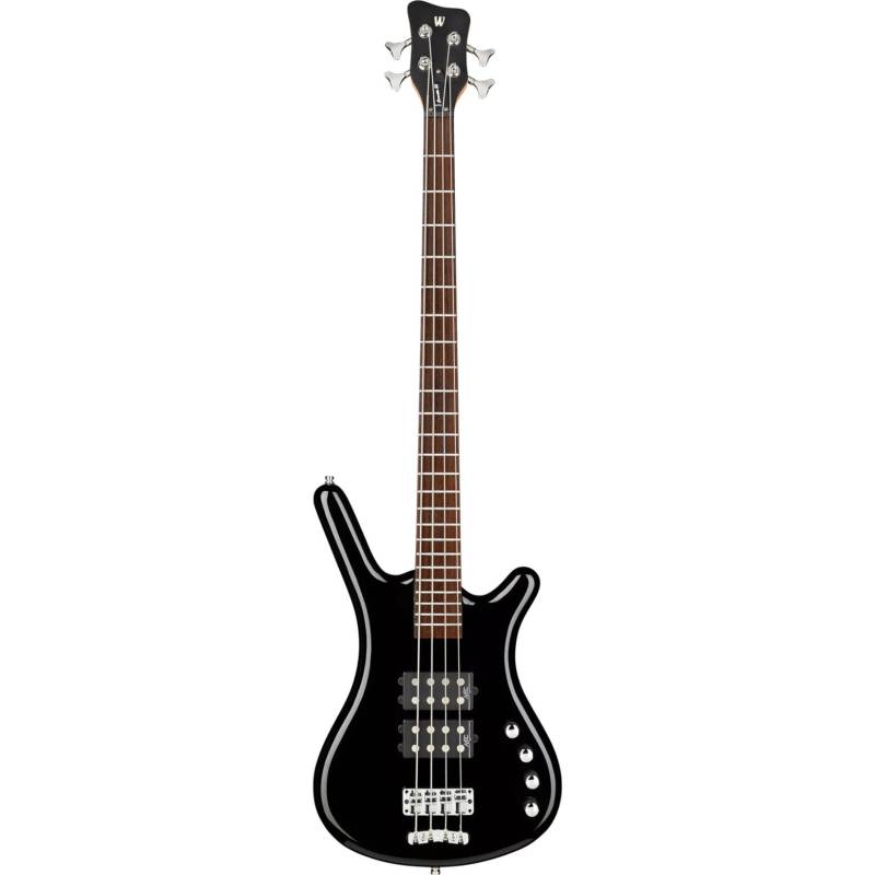 Warwick RockBass Corvette $$ 4-String Solid Black High Polish Electric Bass Guitar with Gig Bag von Warwick