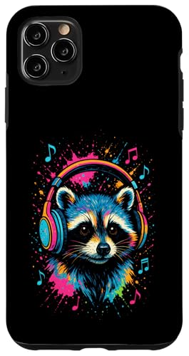 Waschbär Musik Kopfhörer Bunt Kunst Tiermotiven Hülle für iPhone 11 Pro Max Waschbär Musik Kopfhörer Bunt Kunst Tiermotiven Hülle für iPhone 11 Pro Max von Waschbären