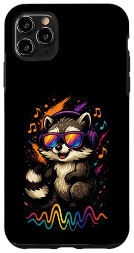 Waschbär Musik Kopfhörer Bunt Kunst Tiermotiven Hülle für iPhone 11 Pro Max Waschbär Musik Kopfhörer Bunt Kunst Tiermotiven Hülle für iPhone 11 Pro Max von Waschbären