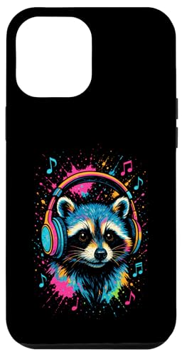 Waschbär Musik Kopfhörer Bunt Kunst Tiermotiven Hülle für iPhone 12 Pro Max Waschbär Musik Kopfhörer Bunt Kunst Tiermotiven Hülle für iPhone 12 Pro Max von Waschbären