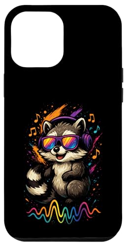 Waschbär Musik Kopfhörer Bunt Kunst Tiermotiven Hülle für iPhone 12 Pro Max Waschbär Musik Kopfhörer Bunt Kunst Tiermotiven Hülle für iPhone 12 Pro Max von Waschbären
