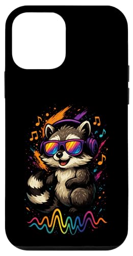 Waschbär Musik Kopfhörer Bunt Kunst Tiermotiven Hülle für iPhone 12 mini Waschbär Musik Kopfhörer Bunt Kunst Tiermotiven Hülle für iPhone 12 mini von Waschbären