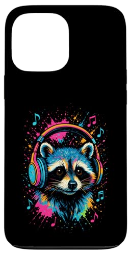 Waschbär Musik Kopfhörer Bunt Kunst Tiermotiven Hülle für iPhone 13 Pro Max Waschbär Musik Kopfhörer Bunt Kunst Tiermotiven Hülle für iPhone 13 Pro Max von Waschbären