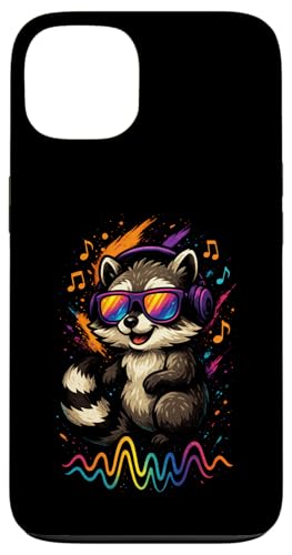 Waschbär Musik Kopfhörer Bunt Kunst Tiermotiven Hülle für iPhone 13 Waschbär Musik Kopfhörer Bunt Kunst Tiermotiven Hülle für iPhone 13 von Waschbären