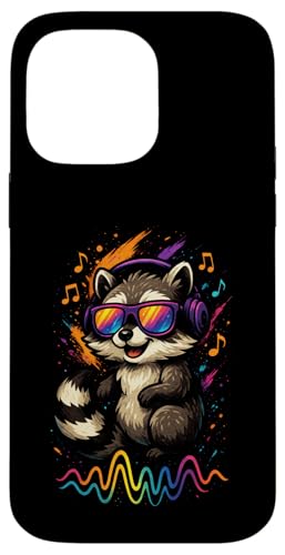 Waschbär Musik Kopfhörer Bunt Kunst Tiermotiven Hülle für iPhone 14 Pro Max Waschbär Musik Kopfhörer Bunt Kunst Tiermotiven Hülle für iPhone 14 Pro Max von Waschbären