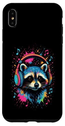 Waschbär Musik Kopfhörer Bunt Kunst Tiermotiven Hülle für iPhone XS Max Waschbär Musik Kopfhörer Bunt Kunst Tiermotiven Hülle für iPhone XS Max von Waschbären