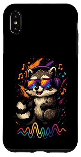 Waschbär Musik Kopfhörer Bunt Kunst Tiermotiven Hülle für iPhone XS Max Waschbär Musik Kopfhörer Bunt Kunst Tiermotiven Hülle für iPhone XS Max von Waschbären