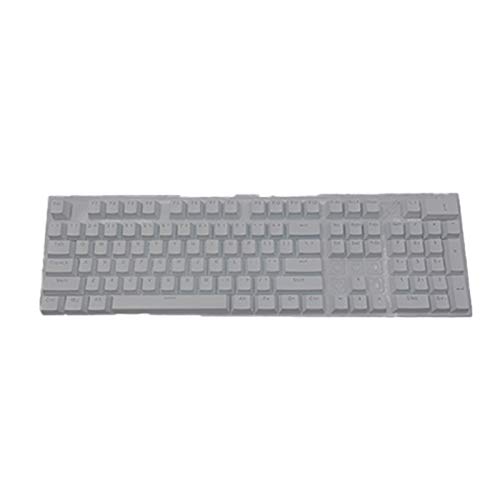 Washranp 104 Stück / Set Keycap Universal Ergonomisch ABS High-End Hintergrundbeleuchtung Keycap oder Gaming Mechanical Keyboard, Keycaps Keyset für PC Computer mechanische Tastatur Switches Grau von Washranp