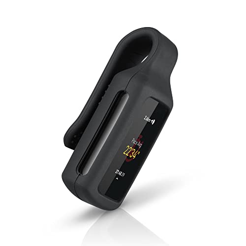 Wasserstein Clip-Halter kompatibel mit Charge 5 – Clip Your Fitbit Anywhere (Schwarz, 1 Pack) von Wasserstein