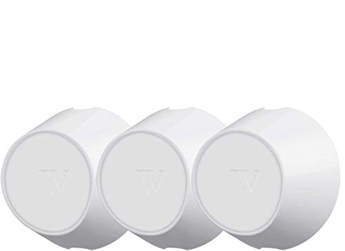 Wasserstein magnetische Wandhalterung für Innen- und Außenbereich kompatibel mit Arlo Ultra - Extra Flexibilität für Ihre Arlo Ultra Kamera (weiß, 3er Pack) von Wasserstein