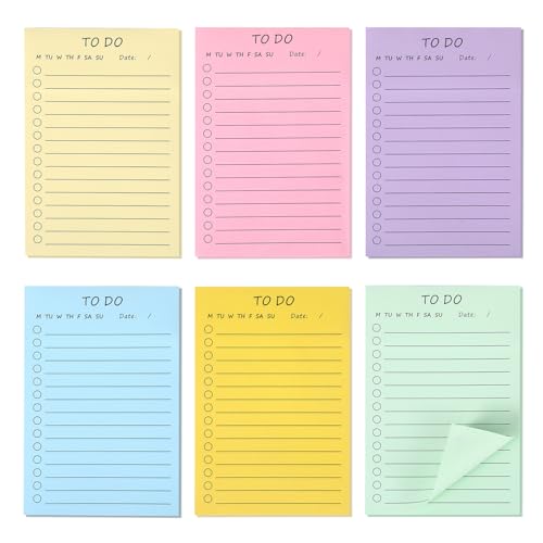 300 Stück Notizzettel, To Do Listen Block Haftnotizen Klebezettel Bürobedarf To Do Block Post it Groß Notizblock Klein Sticky Notes für Büro Zubehör, Büroartikel, Schreibwaren, Office 15 x 10cm von WatDenyFine