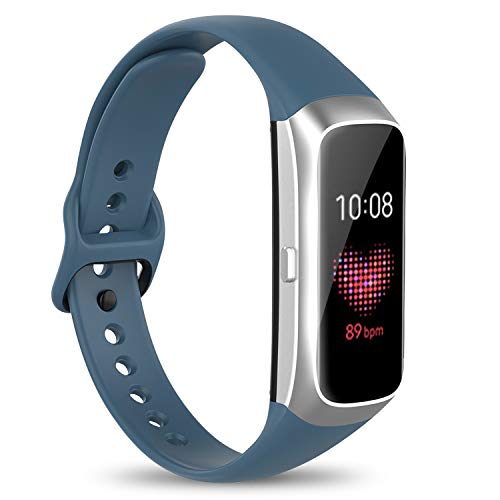 Watbro Kompatibel mit Samsung Galaxy Fit SM-R370 Bändern, verstellbares, weiches Silikon-Ersatzband, Armband, passend für Samsung Galaxy Fit Fitness Smartwatch für Damen und Herren von Watbro