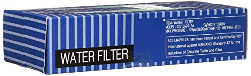 Water Filter 5231JA2012A | 2er Pack - Wasserfilter kompatibel mit LG, Hotpoint Kühlschrank - Ersetzt die Modelle 5231JA2012B, BL9808, BL-9808 von Water Filter