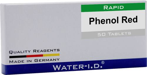 Water ID 50 Tabletten Phenol Rot für FlexiTester Tabletten von Water ID