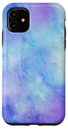 Hülle für iPhone 11 Lila Türkis Blau Wolken Farbverlauf Hülle für iPhone 11 Lila Türkis Blau Wolken Farbverlauf von Watercolor Color Change Gradient Background