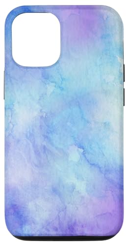 Hülle für iPhone 12/12 Pro Lila Türkis Blau Wolken Farbverlauf Hülle für iPhone 12/12 Pro Lila Türkis Blau Wolken Farbverlauf von Watercolor Color Change Gradient Background