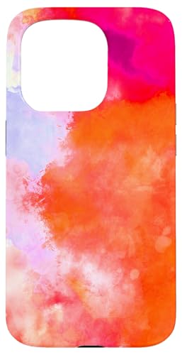 Hülle für iPhone 15 Pro Orange Rot Pink Farbverlauf Hülle für iPhone 15 Pro Orange Rot Pink Farbverlauf von Watercolor Color Change Gradient Background