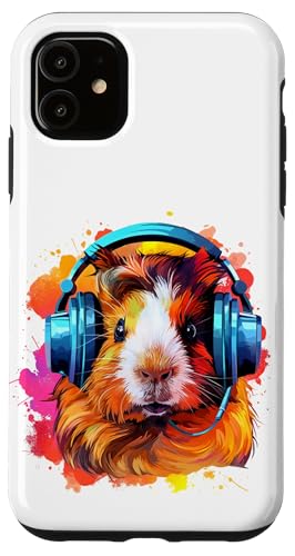 Watercolor Kopfhörer Lustiges Meerschweinchen Hülle für iPhone 11 Watercolor Kopfhörer Lustiges Meerschweinchen Hülle für iPhone 11 von Watercolor Funny Guinea Pig with Headphones