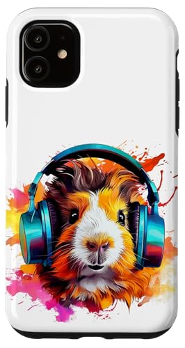 Watercolor Kopfhörer Lustiges Meerschweinchen Hülle für iPhone 11 Watercolor Kopfhörer Lustiges Meerschweinchen Hülle für iPhone 11 von Watercolor Funny Guinea Pig with Headphones