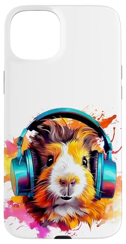 Watercolor Kopfhörer Lustiges Meerschweinchen Hülle für iPhone 15 Plus Watercolor Kopfhörer Lustiges Meerschweinchen Hülle für iPhone 15 Plus von Watercolor Funny Guinea Pig with Headphones