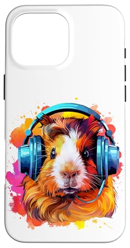Watercolor Kopfhörer Lustiges Meerschweinchen Hülle für iPhone 16 Pro Max Watercolor Kopfhörer Lustiges Meerschweinchen Hülle für iPhone 16 Pro Max von Watercolor Funny Guinea Pig with Headphones