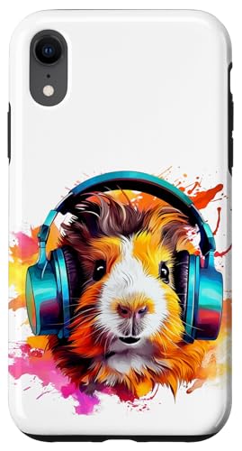 Watercolor Kopfhörer Lustiges Meerschweinchen Hülle für iPhone XR Watercolor Kopfhörer Lustiges Meerschweinchen Hülle für iPhone XR von Watercolor Funny Guinea Pig with Headphones