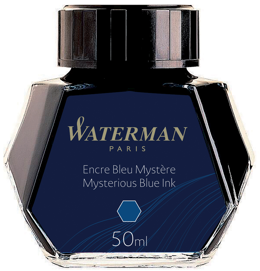 WATERMAN Tinte, mysterious blau, Inhalt: 50 ml im Glas von Waterman