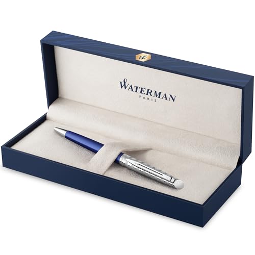 Waterman 2117788 Kugelschreiber | Hemisphere French Riviera Collection | Le Lounge Blue | mittlere Spitze | Geschenkbox von Waterman