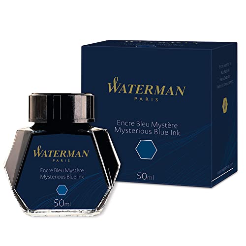 Waterman Füllertinte im Tintenfass | Mysterious Blue | Tintenflacon mit 50 ml von Waterman