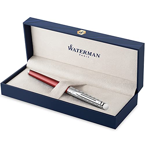 Waterman Füllfederhalter | Hemisphere French Riviera Collection | Le Club Red | mittlere Feder | Geschenkbox von Waterman