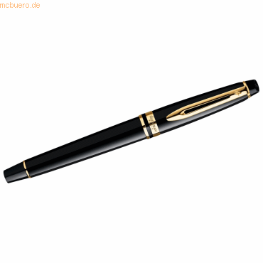 Waterman Füllhalter Expert M Lack schwarz G.C. Etui von Waterman