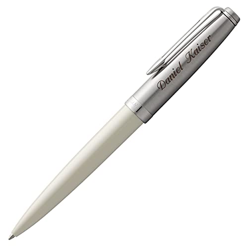 Waterman Kugelschreiber Embleme Ivory C.C. mit 2100330 Laser-Gravur von Waterman