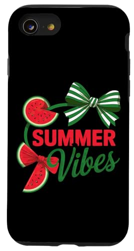 Summer Vibes Wassermelonen-Bogen-Stil Kunst Hülle für iPhone SE (2020) / 7 / 8 von Watermelon Bow Summer Aesthetic Fresh